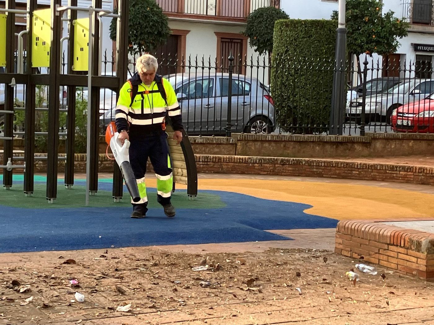 Soplado en parques