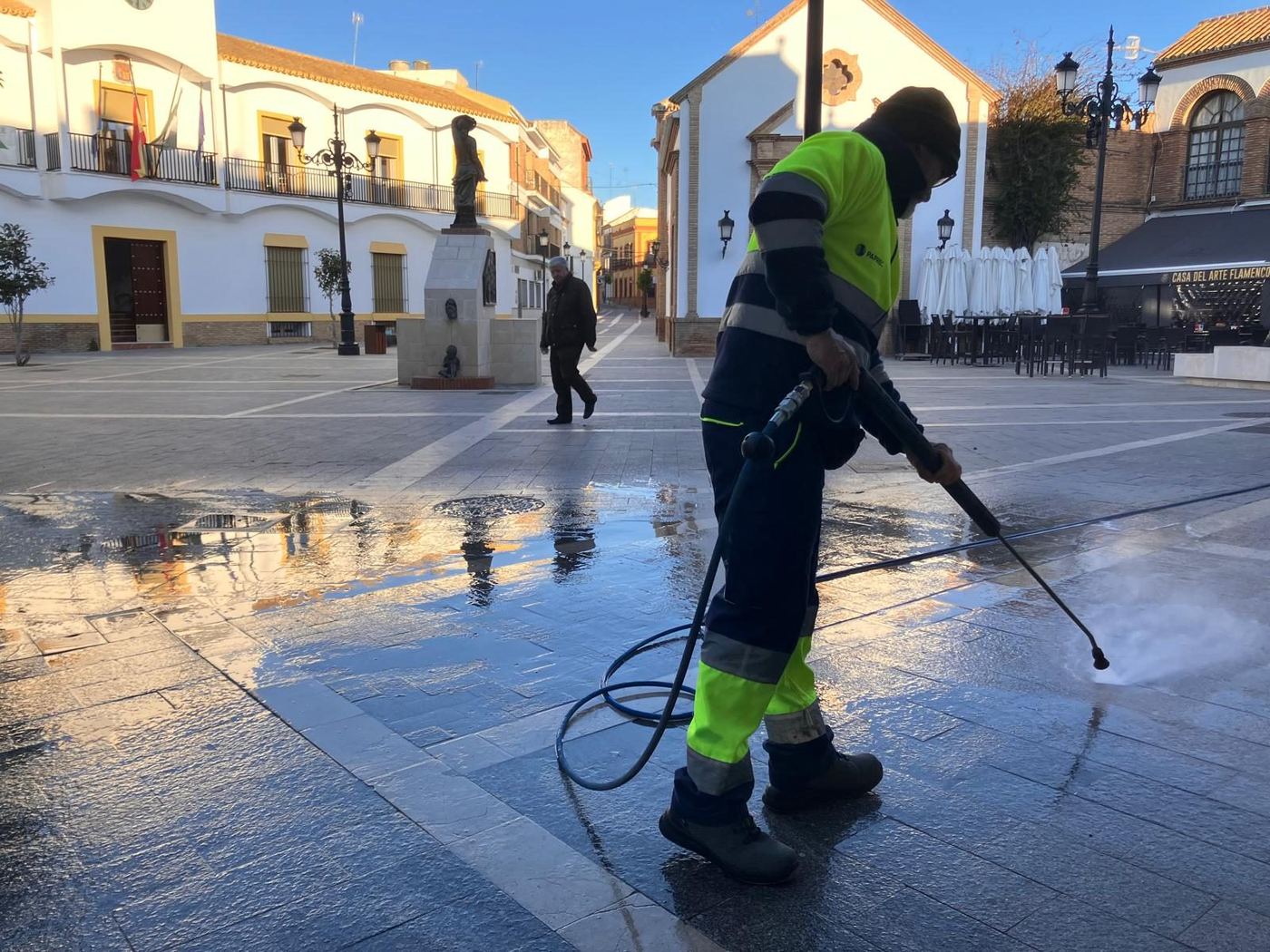 Limpieza de acera